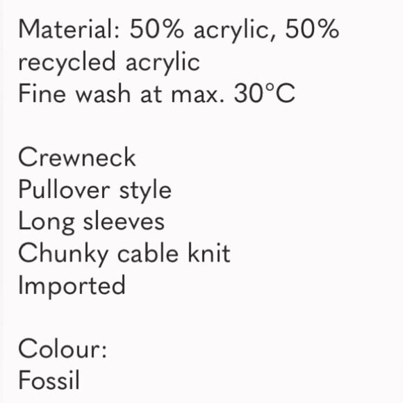 Vero Moda fossil colored crewneck sweater, size small - Picture 9 of 9